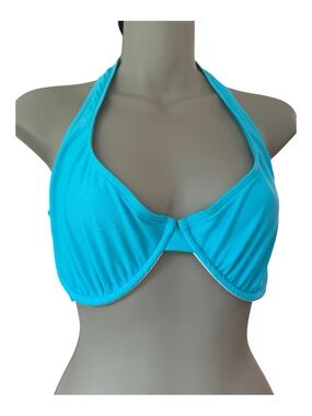 SUNSETS SEPARATES turquoise swim top in size 34 DD, never worn